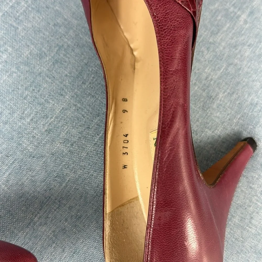 Cole Haan Burgundy Leather Pumps Size 9 B